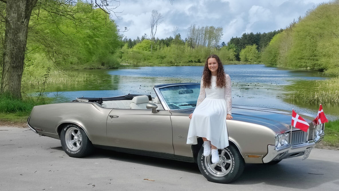 cutlass konfirmationskørsel bil