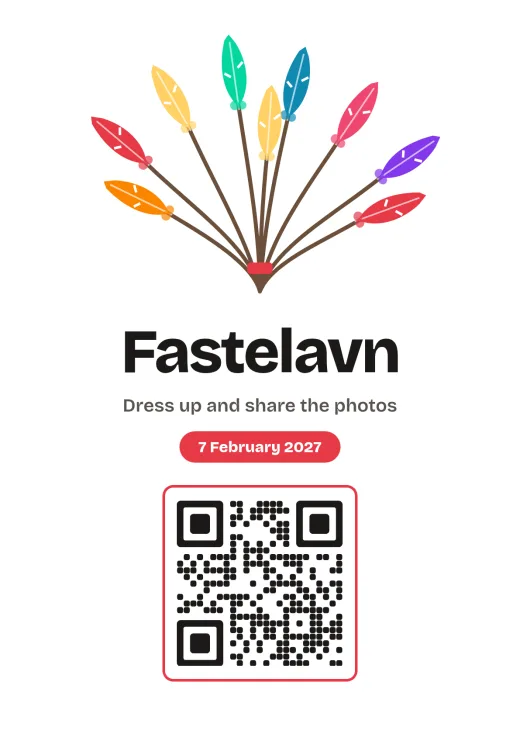 The Carnival rod design with a QR code