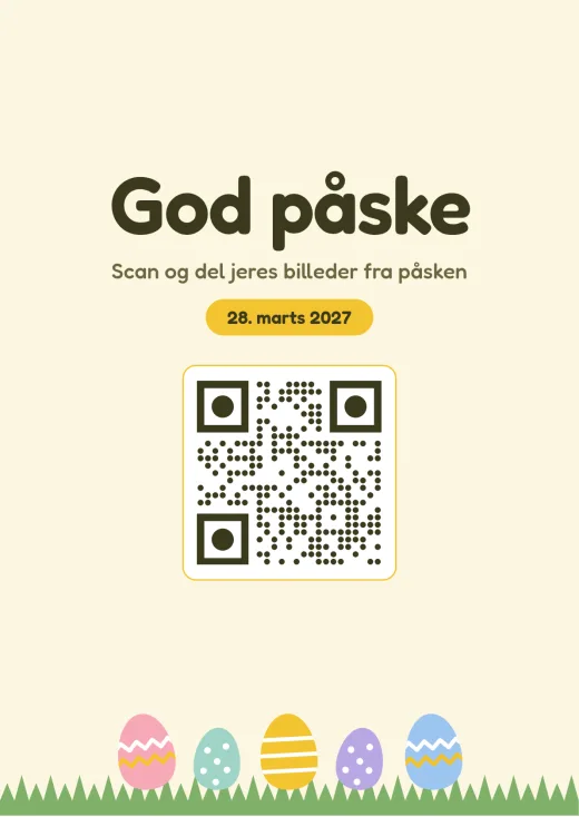 Designet Påskeæg med QR-kode