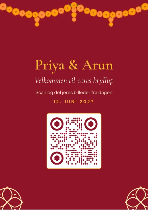 Designet Kolam med QR-kode