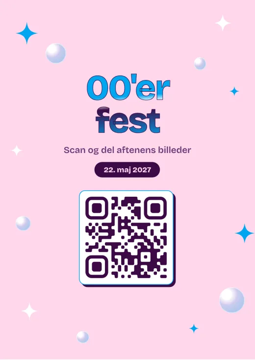 Designet 00'er med QR-kode